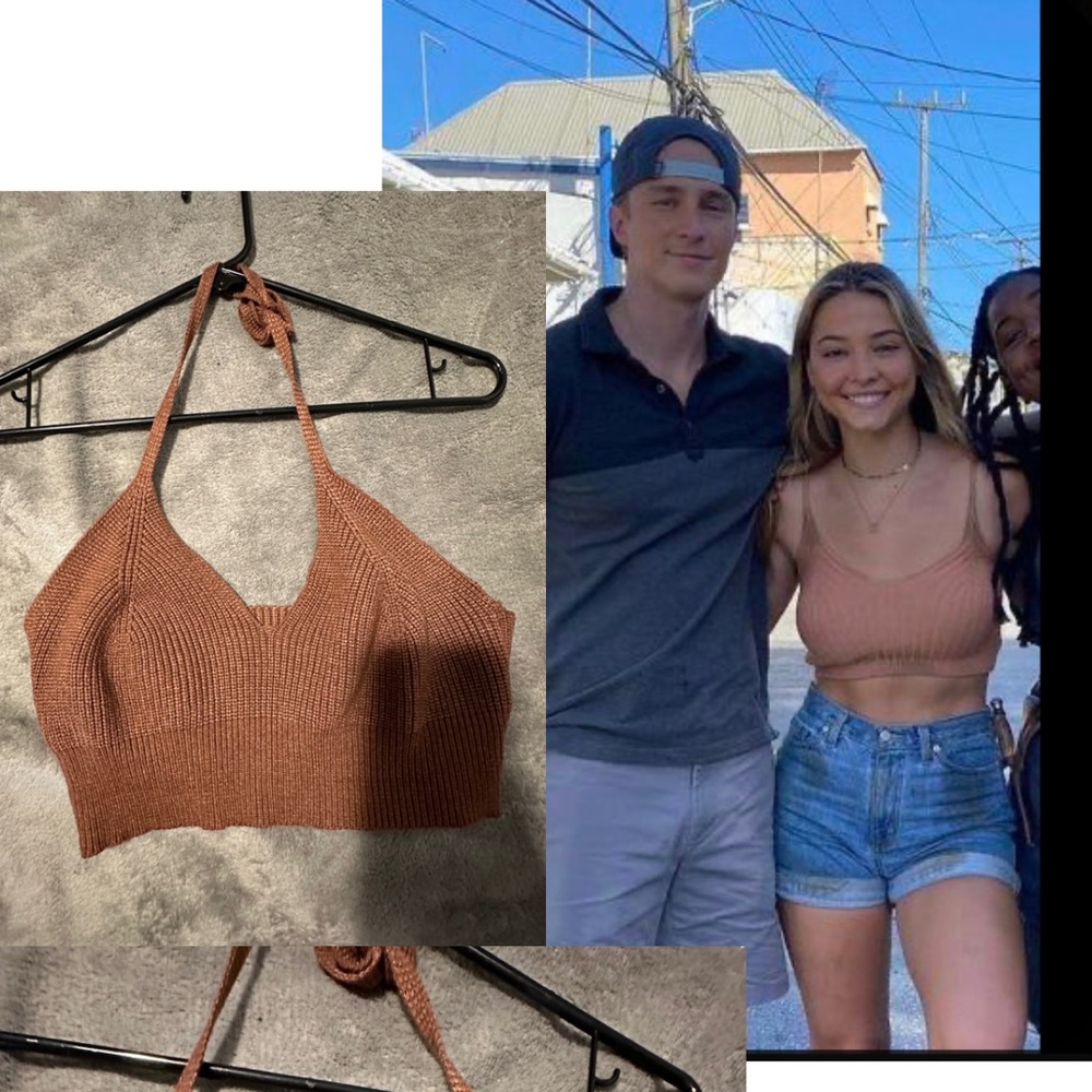 sarah cameron crop top seen on set of obx fits s and m